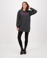 Je m'appelle Tops Tunic Sweater Brushed | Winter Grey Melange