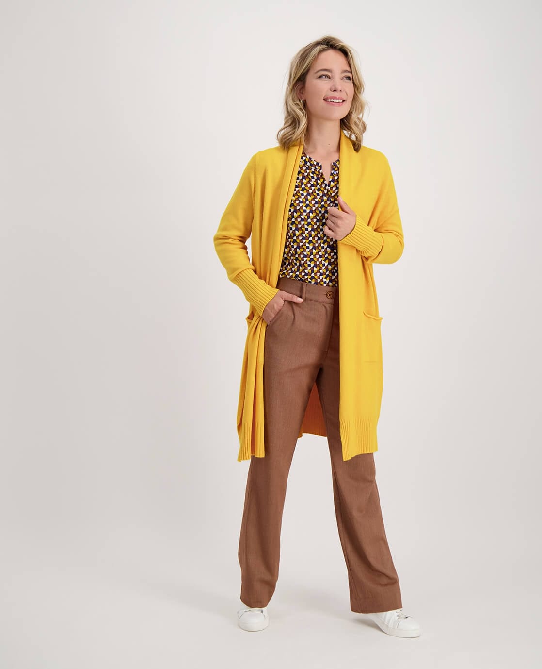 Je m'appelle Vesten Yellow / One size Veste Nadine | Yellow