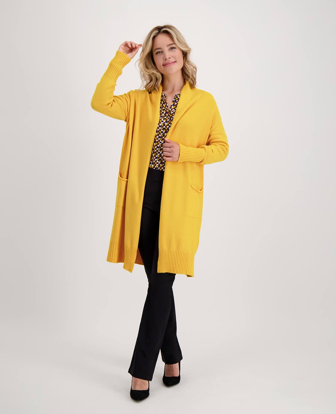 Je m'appelle Vesten Yellow / One size Veste Nadine | Yellow