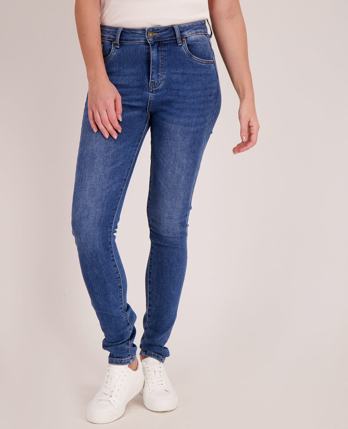 Je m'appelle Broeken Pant Luna Superstretch Denim | Dark Blue Denim