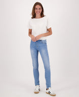 Je m'appelle Broeken Light Blue Denim / XS / (30'') Pant Luna Superstretch Denim | Light Blue Denim