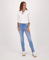 Je m'appelle Broeken Pant Luna Superstretch Denim | Light Blue Denim