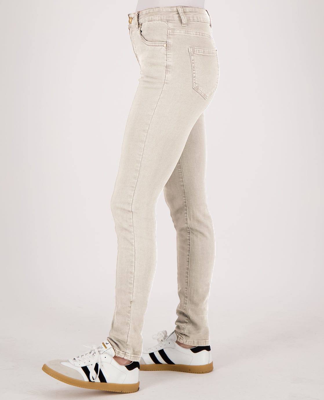 Je m'appelle Broeken Pant Luna Superstretch Denim | Greige