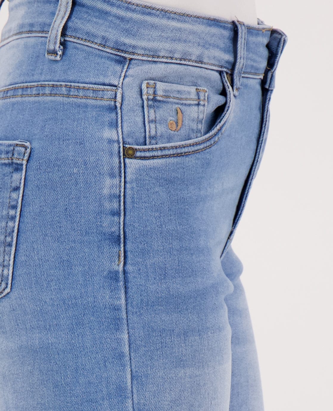 Je m'appelle Broeken Pant Luna Superstretch Denim | Light Blue Denim