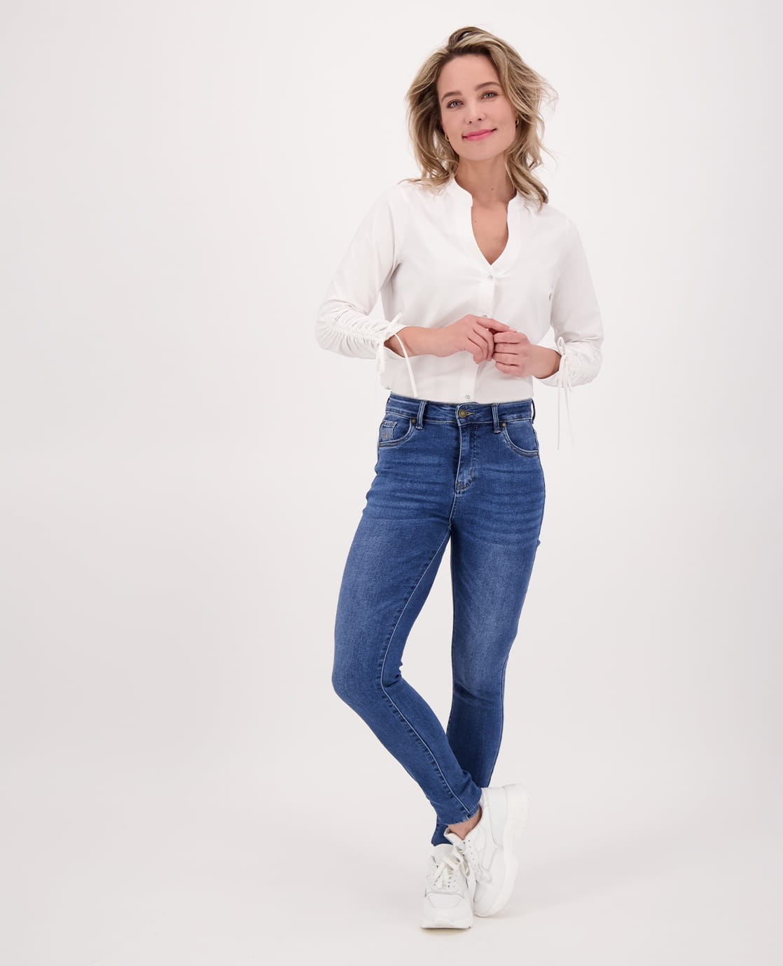 Je m'appelle Broeken Pant Luna Superstretch Denim | Dark Blue Denim