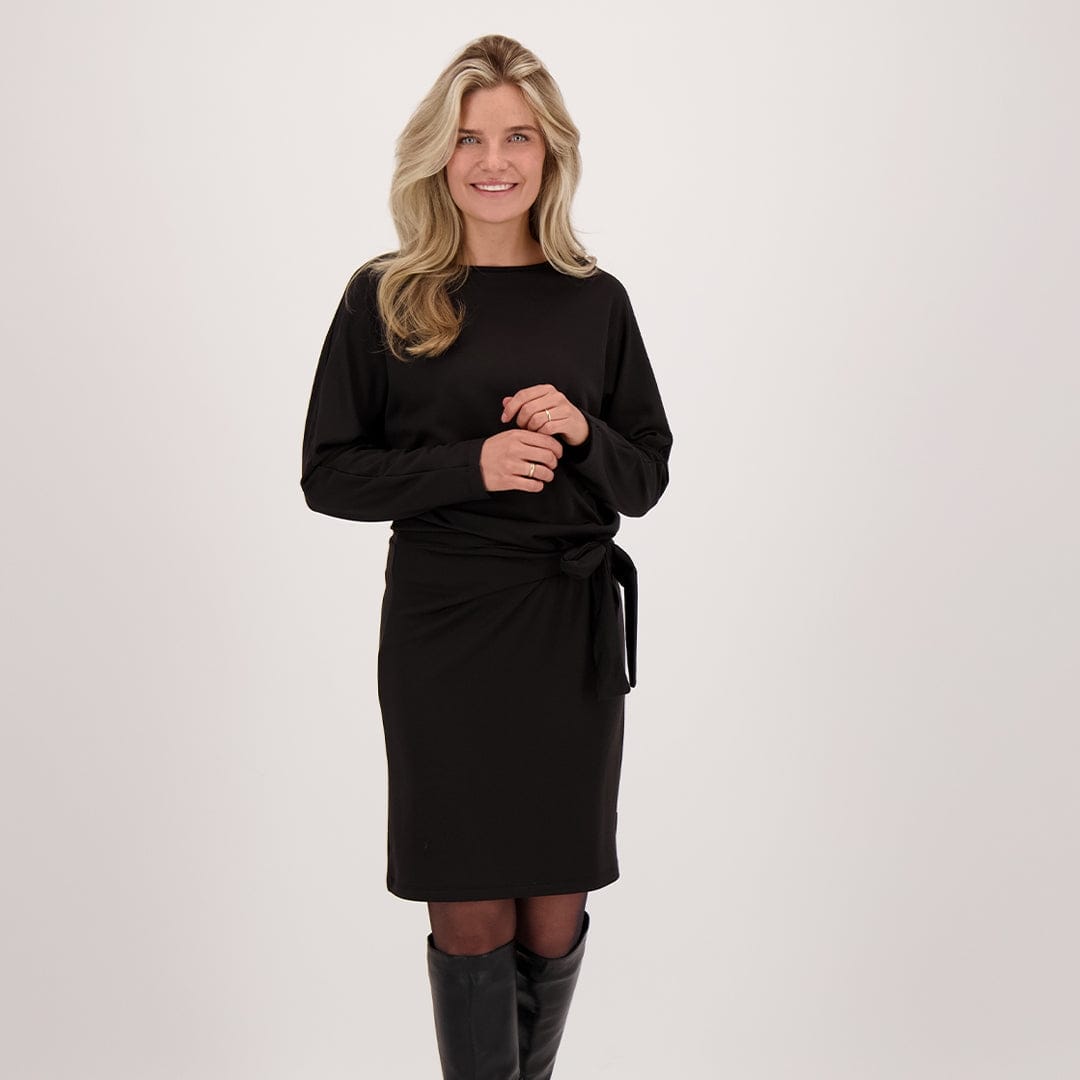 Je m'appelle Jurken Zwart / XS Robe Joy Travel Brushed | Zwart