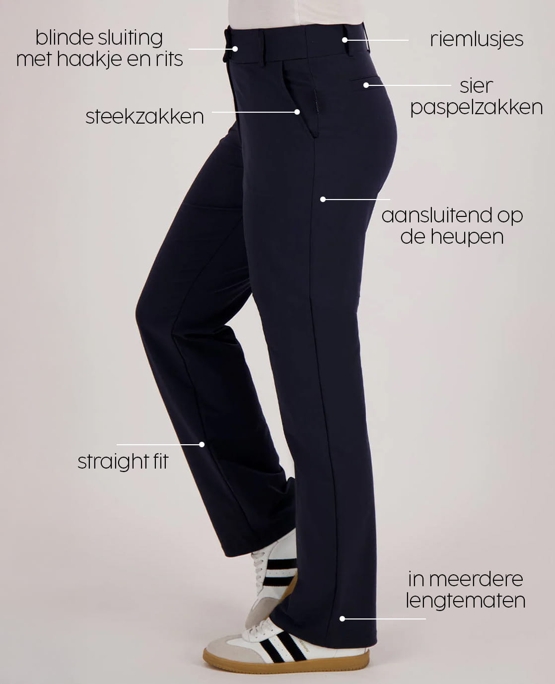Je m'appelle Broeken Pant Jasmin Travel ++ | Donkerblauw