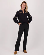 Je m'appelle Broeken Pant Jasmin Travel +++ | Zwart