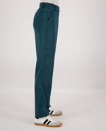 Je m'appelle Broeken Pant Straight Satin | Peacock Green