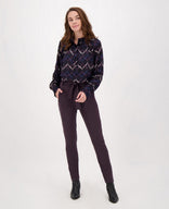 Je m'appelle Broeken Pant Fancy Zipper Travel +++ | Perfect Purple