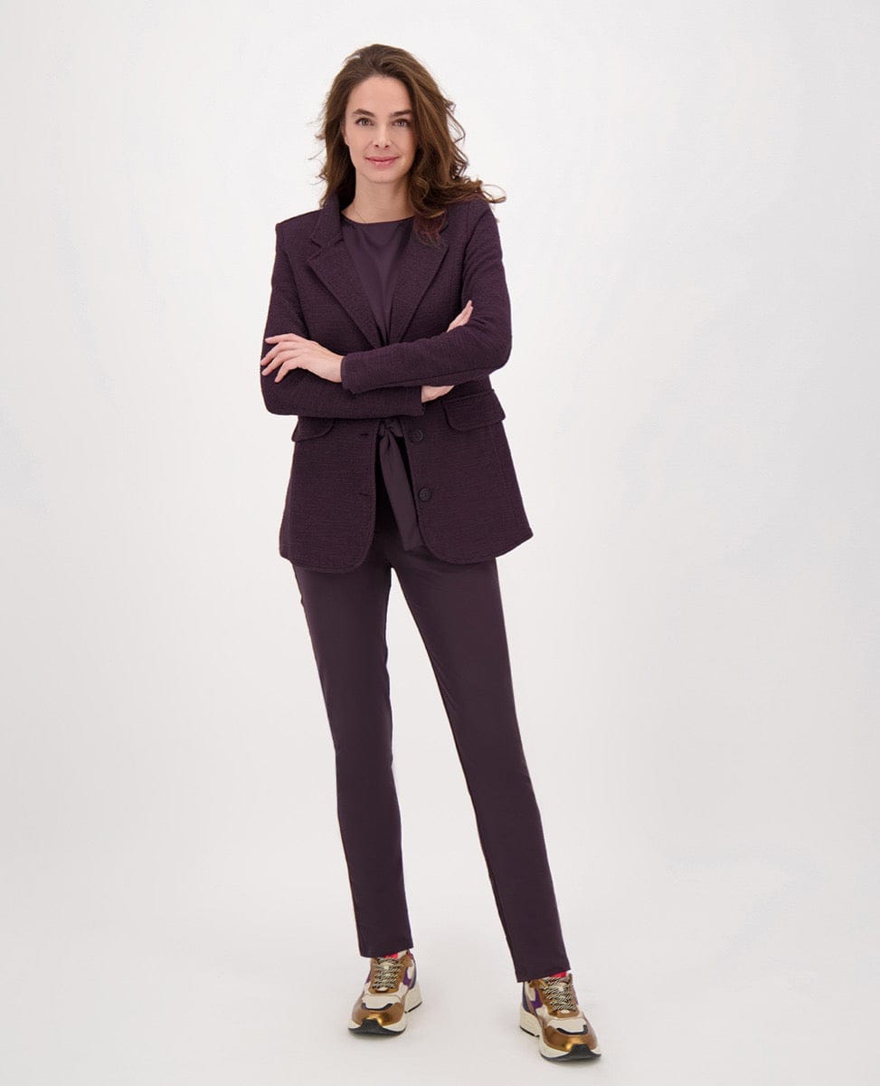 Je m'appelle Broeken Pant Fancy Zipper Travel +++ | Perfect Purple