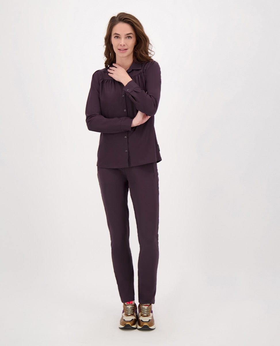 Je m'appelle Broeken Pant Fancy Zipper Travel +++ | Perfect Purple