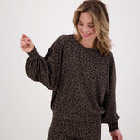 Je m'appelle Tops Dark Taupe/Black / XS Top Jade | Dark Taupe/Black