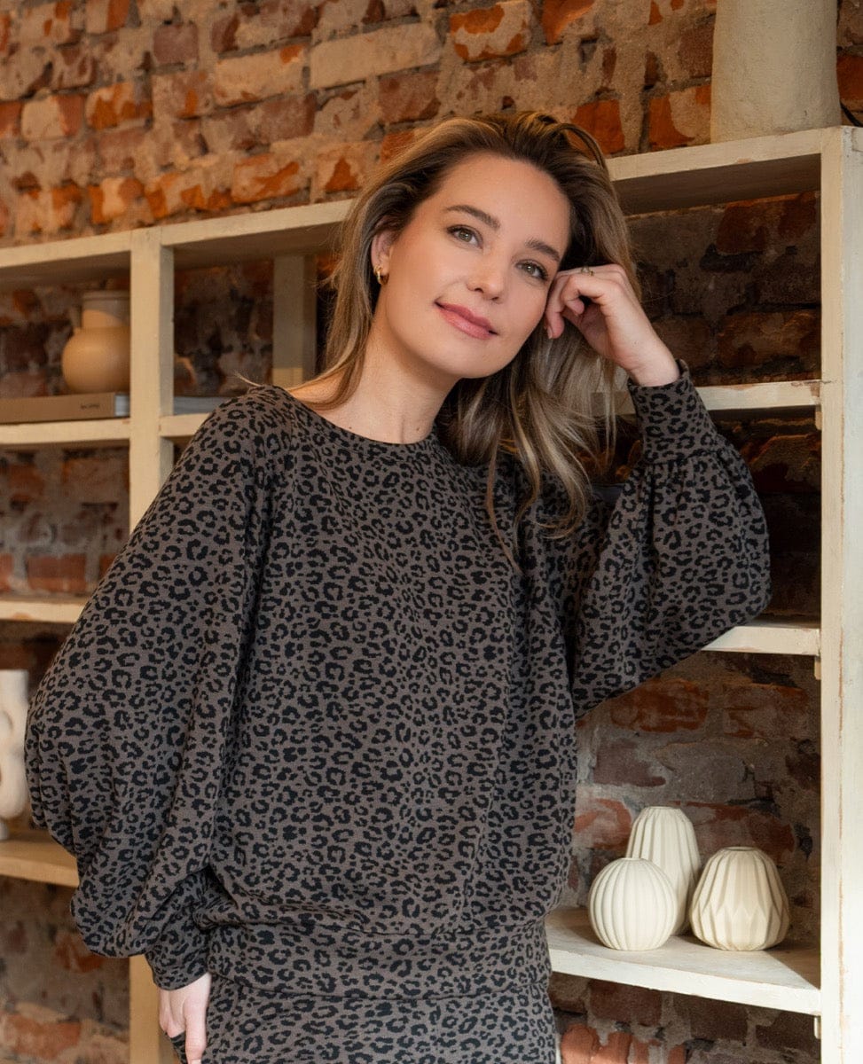 Je m'appelle Tops Top Jade | Dark Taupe/Black