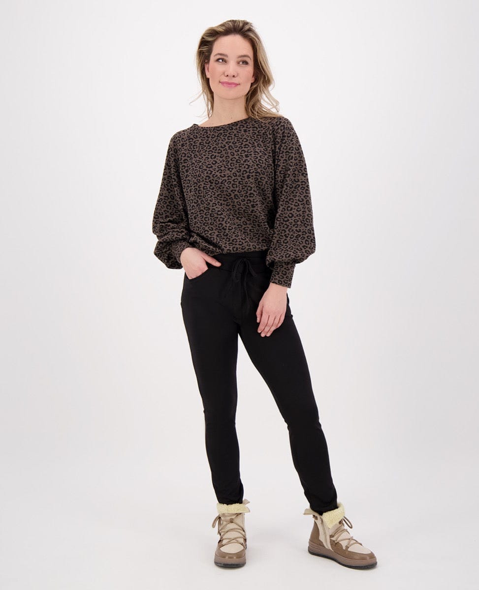 Je m'appelle Tops Top Jade | Dark Taupe/Black