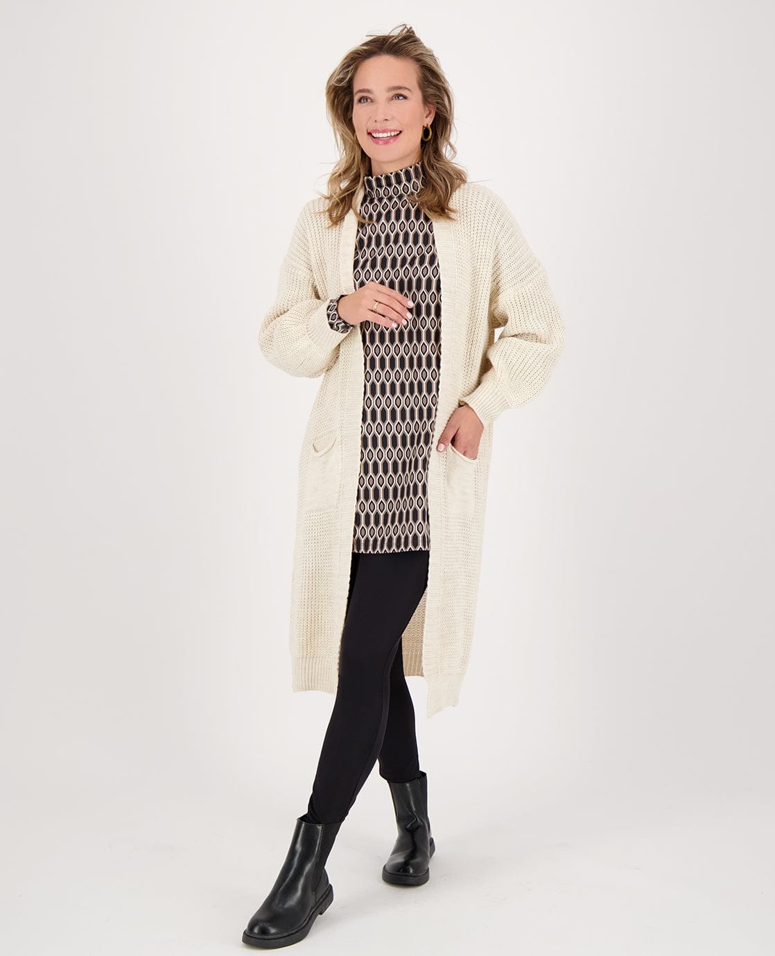 Je m'appelle Jurken Tunique Travel Brushed | Multicolor