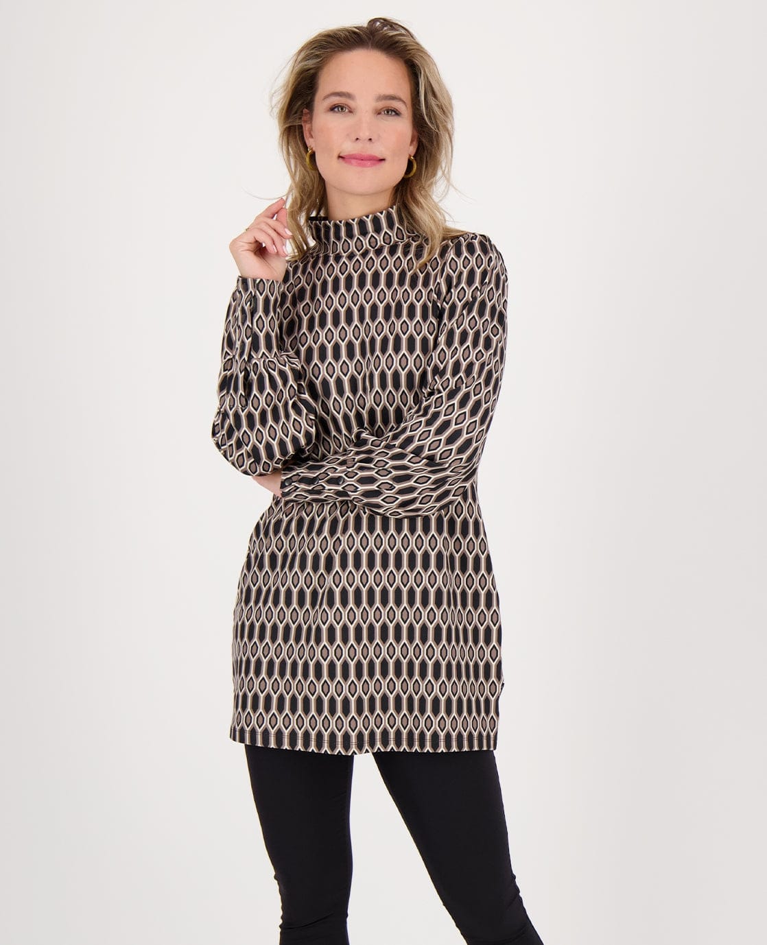 Je m'appelle Jurken Tunique Travel Brushed | Multicolor