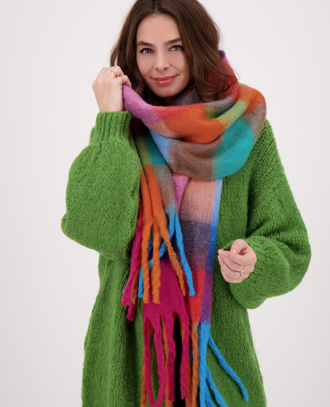 Je m'appelle Accessoires Multicolor/Fuchsia / One Size Sjaal Elle | Multicolor/Fuchsia