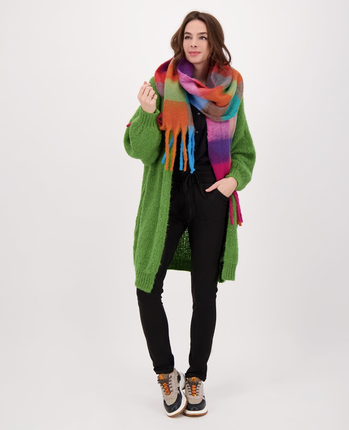 Je m'appelle Accessoires Multicolor/Fuchsia / One Size Sjaal Elle | Multicolor/Fuchsia