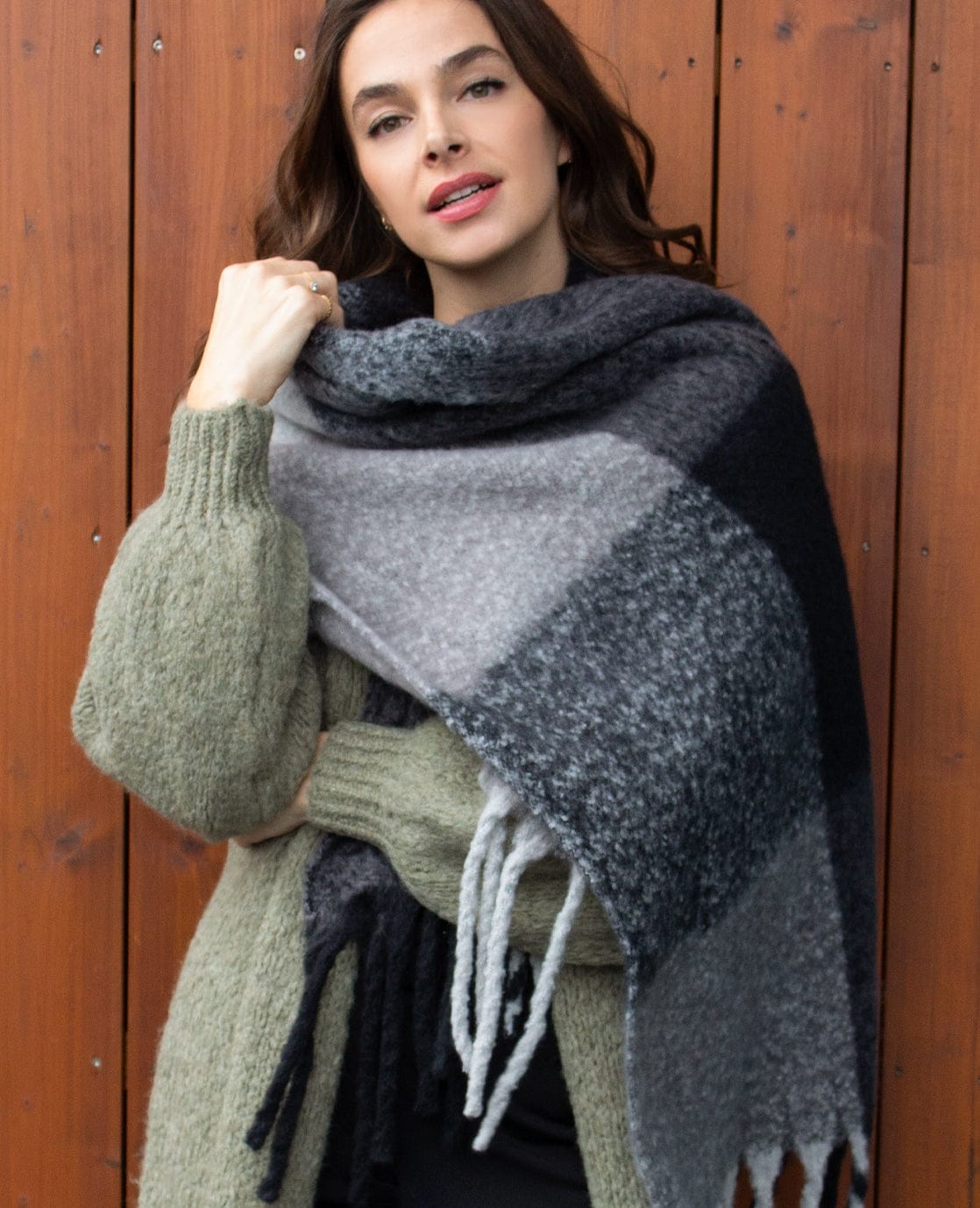 Je m'appelle Accessoires Multicolor / Zwart / One Size Sjaal Elle | Multicolor / Zwart