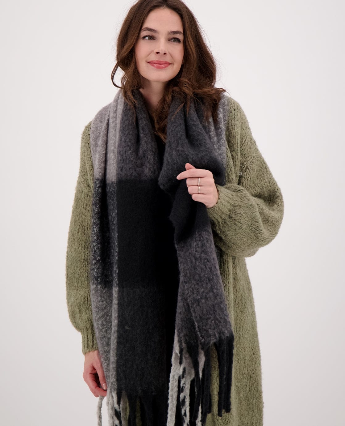 Je m'appelle Accessoires Multicolor / Zwart / One Size Sjaal Elle | Multicolor / Zwart