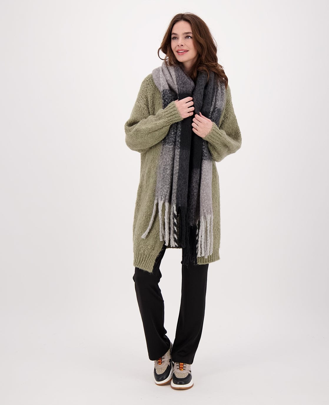 Je m'appelle Accessoires Multicolor / Zwart / One Size Sjaal Elle | Multicolor / Zwart