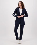 Je m'appelle Broeken Pant Easy | Donkerblauw/Wit