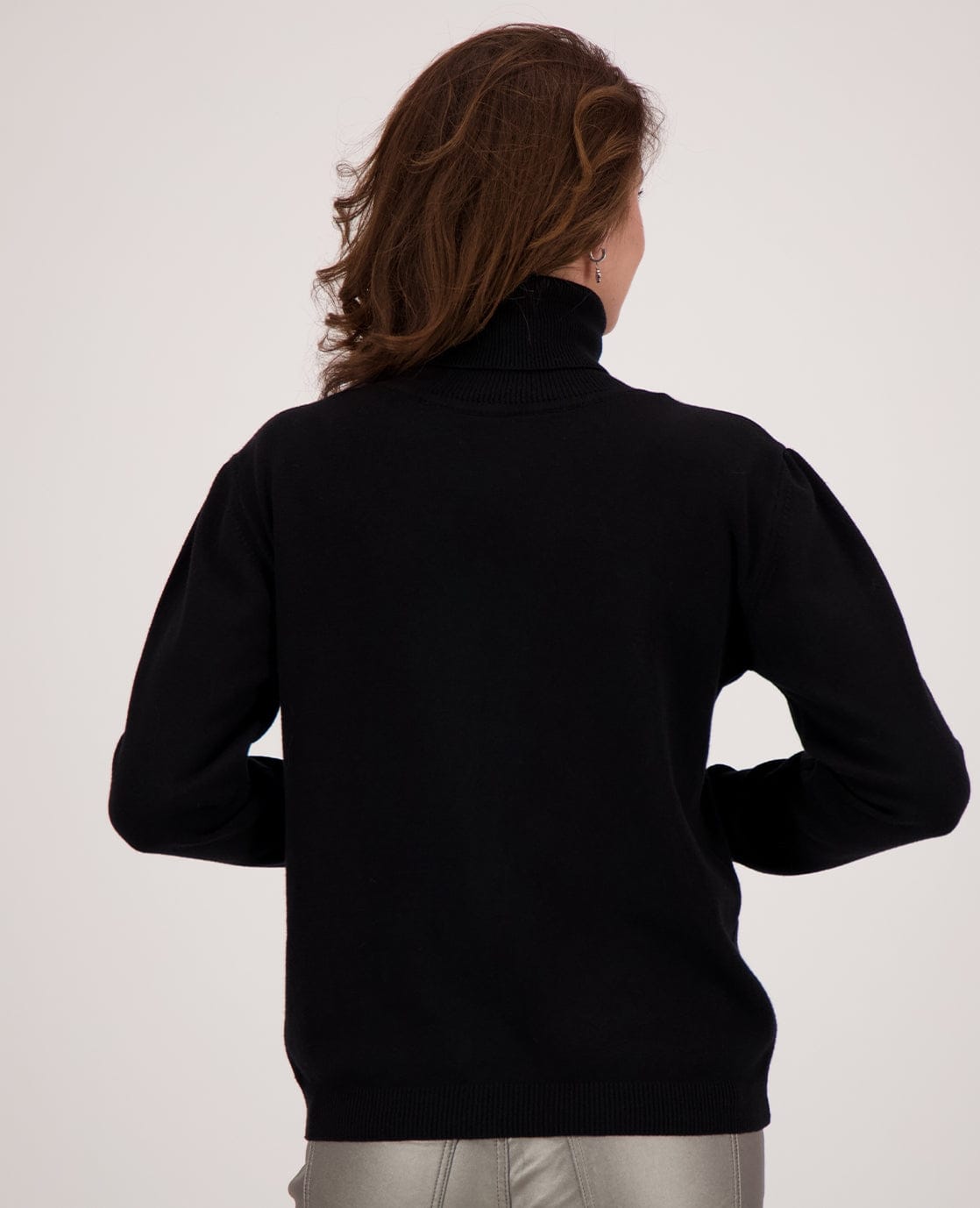 Je m'appelle Tops Pull Colle | Zwart