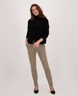 Je m'appelle Tops Pull Colle | Zwart