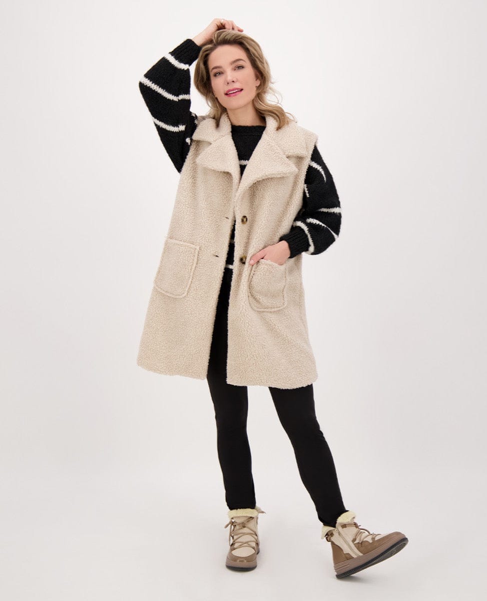 Je m'appelle Tops Pull Stripe | Zwart/Beige