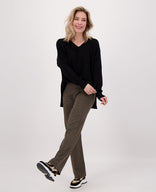 Je m'appelle Broeken Zand/Zwart / XS / Short Pant Straight | Zand/Zwart
