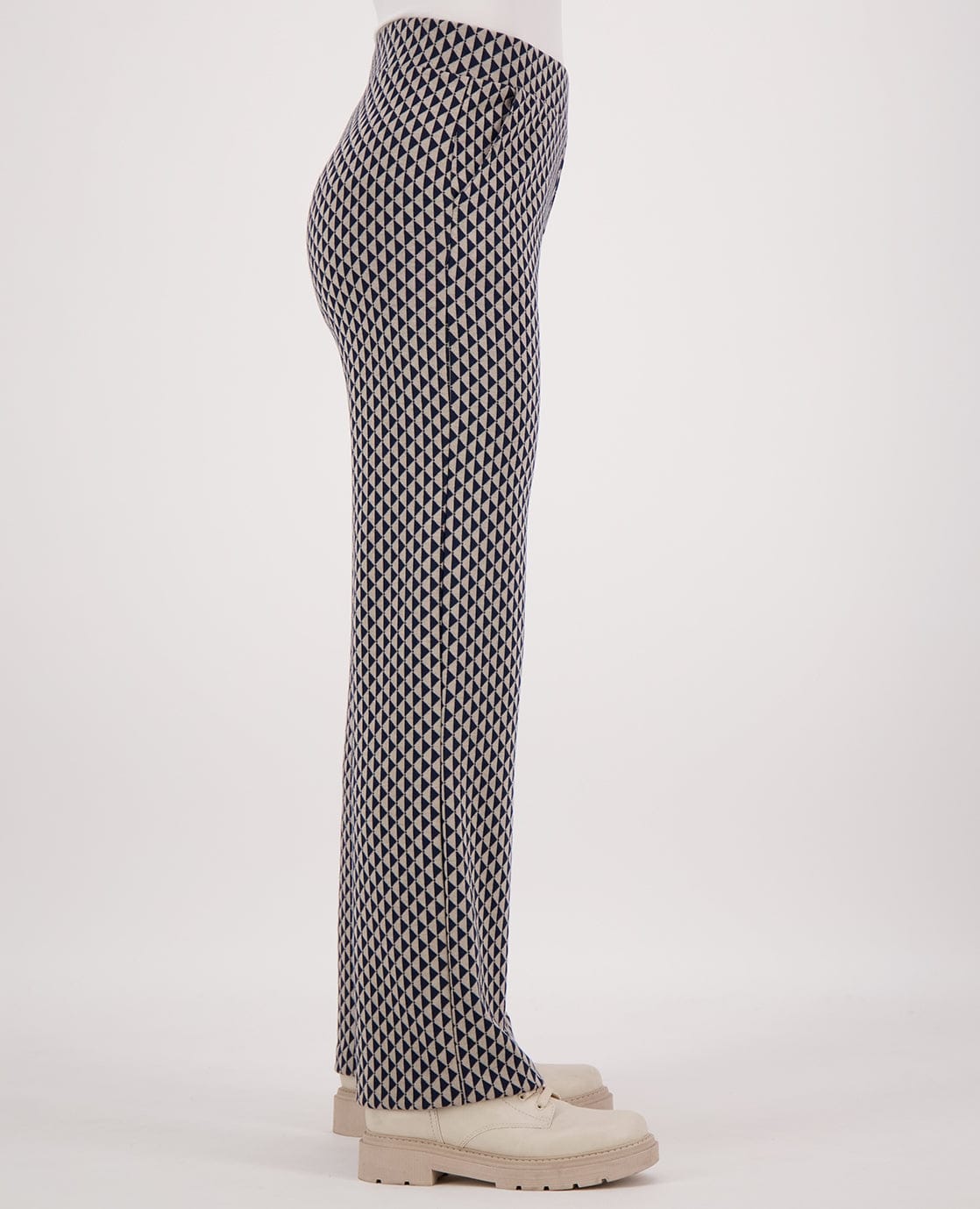 Je m'appelle Broeken Pant Straight | Donkerblauw/Beige