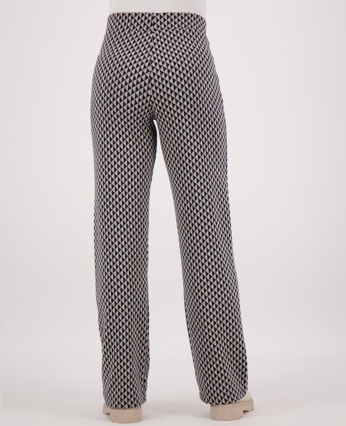 Je m'appelle Broeken Pant Straight | Donkerblauw/Beige