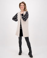 Je m'appelle Vesten Ecru / S/M/L Vest Teddy Bouclé | Ecru