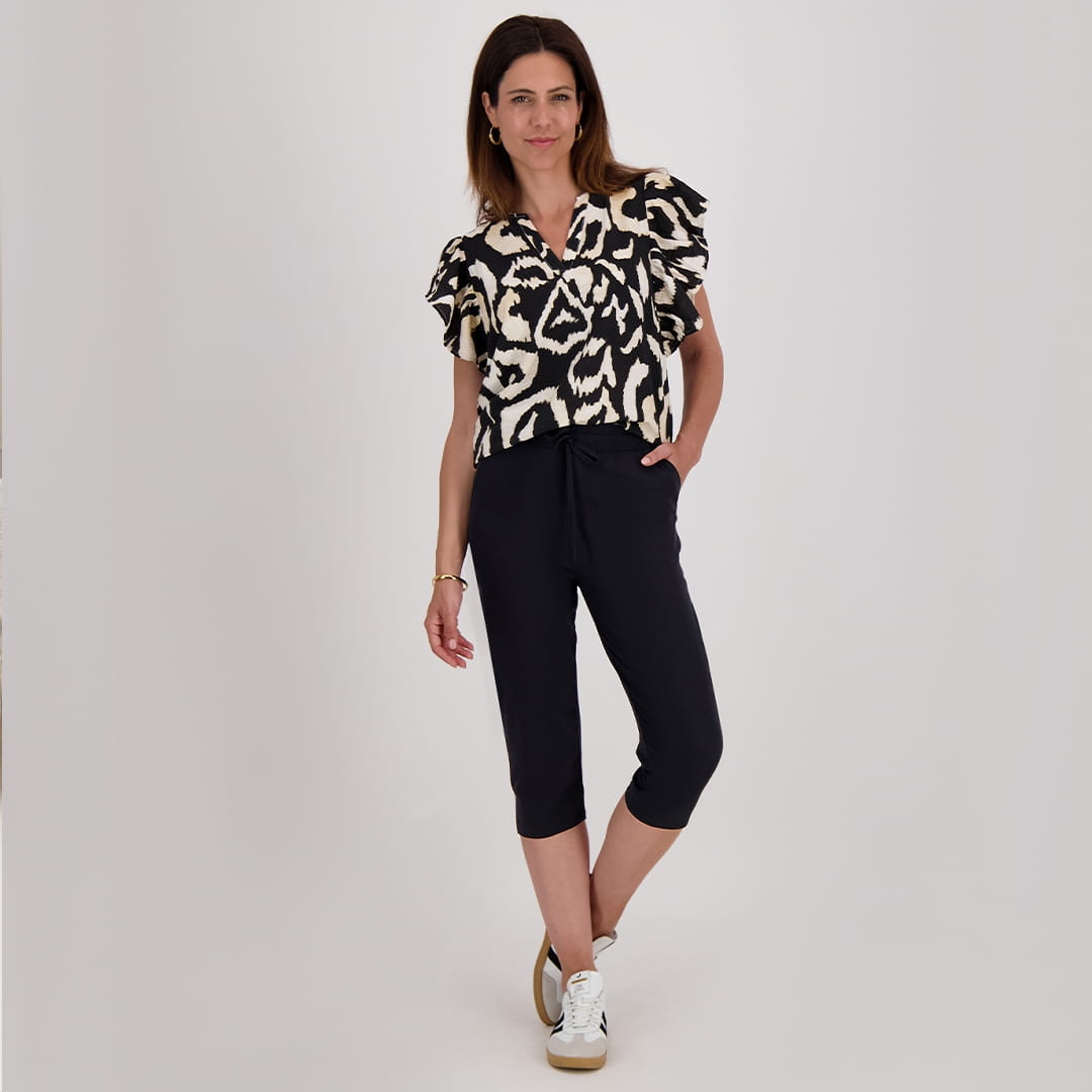 Je m'appelle Broeken Zwart / XS Capri Travel | Zwart