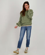 Je m'appelle Tops Pull Chunky | Olive
