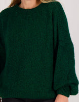Je m'appelle Tops Pull Chunky | Bottle Green