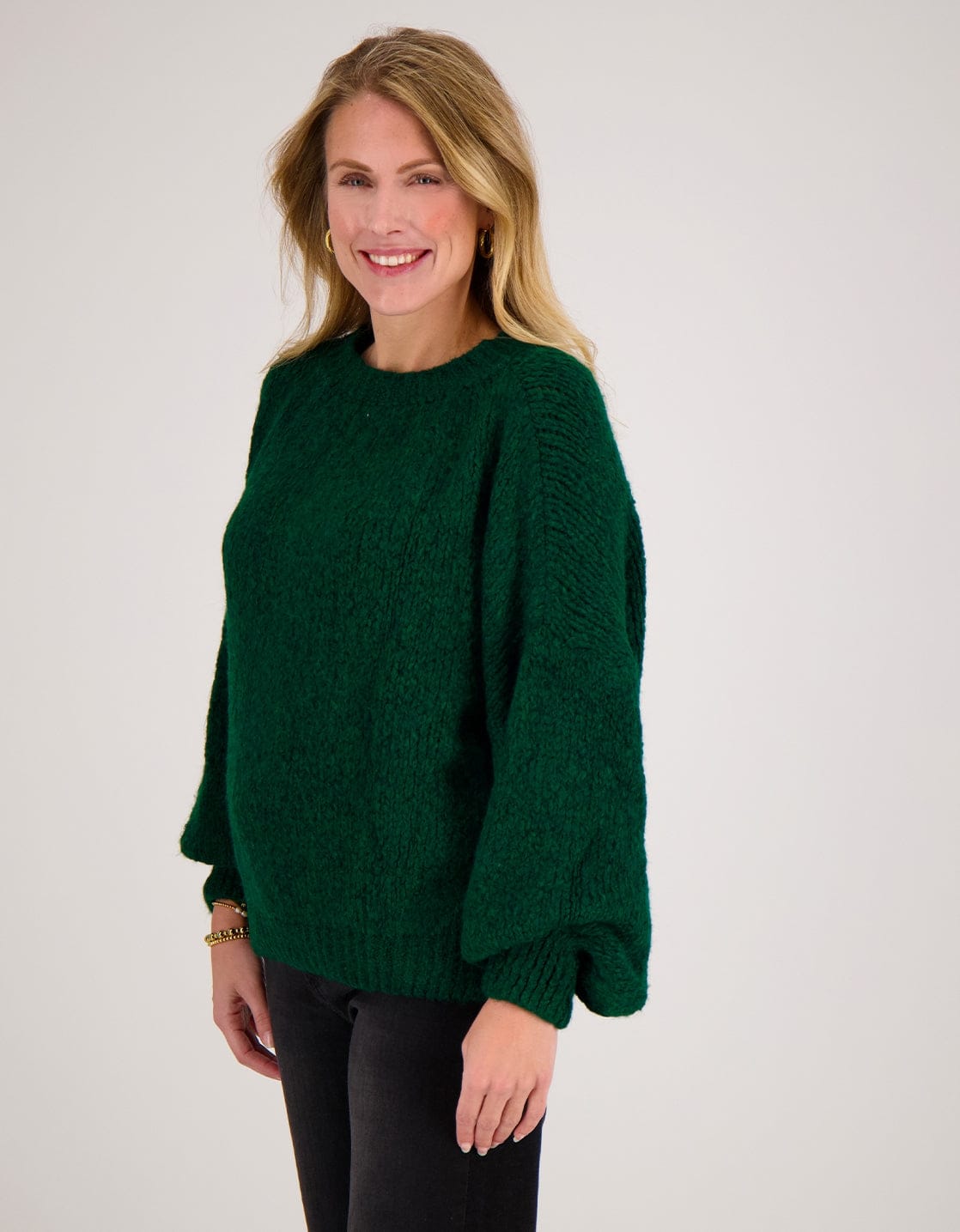 Je m'appelle Tops Pull Chunky | Bottle Green