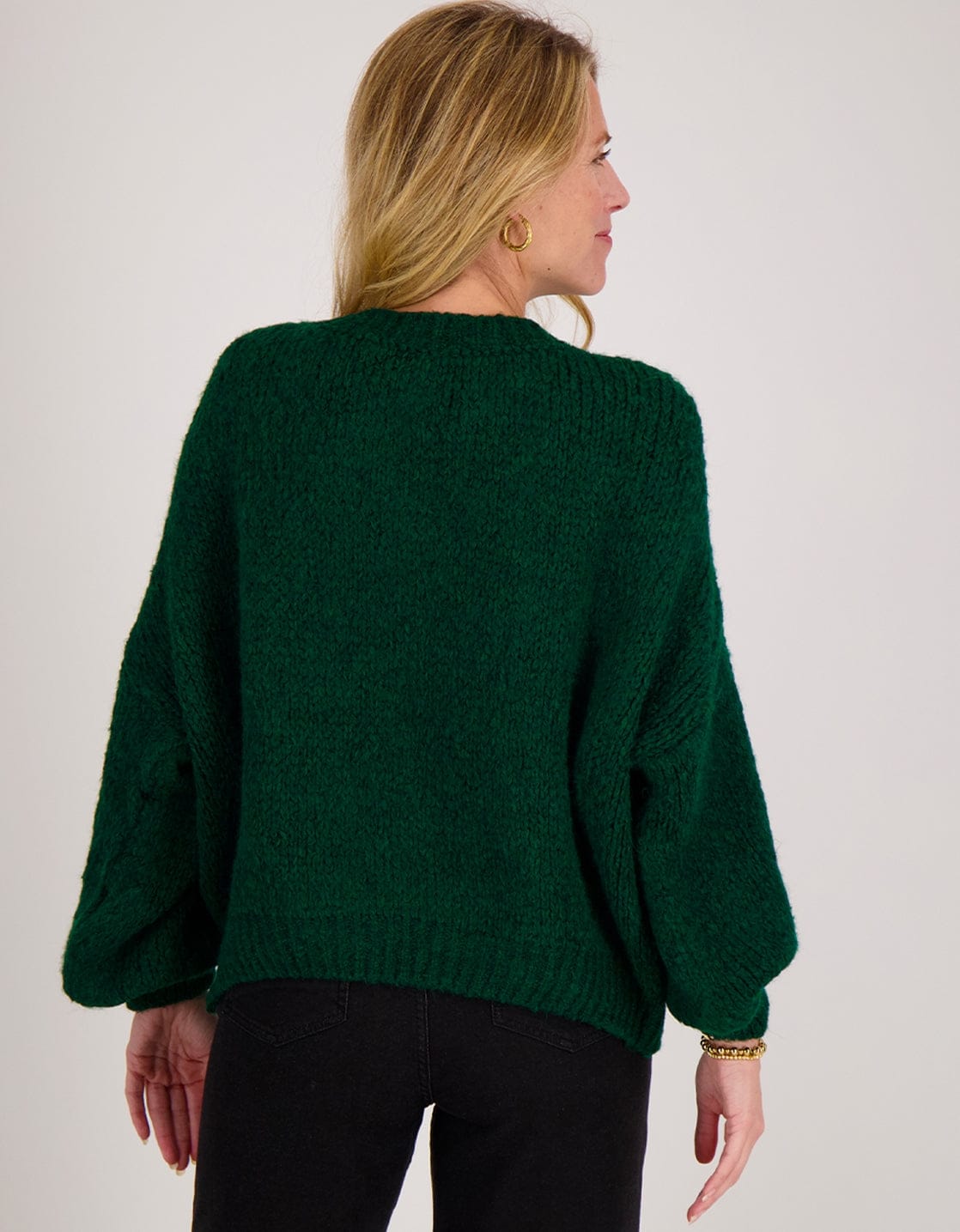 Je m'appelle Tops Pull Chunky | Bottle Green