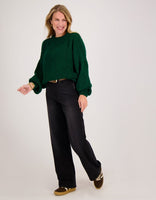 Je m'appelle Tops Pull Chunky | Bottle Green