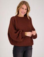 Je m'appelle Tops Pull Chunky | Brique
