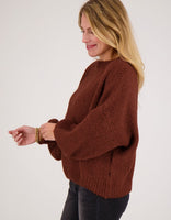 Je m'appelle Tops Pull Chunky | Brique