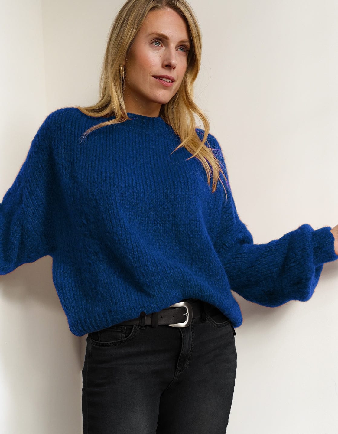 Je m'appelle Tops Kobaltblauw / S/M Pull Chunky | Kobaltblauw