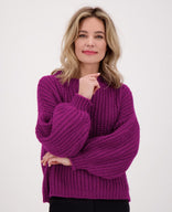Je m'appelle Tops Pull Chunky | Dark Berry