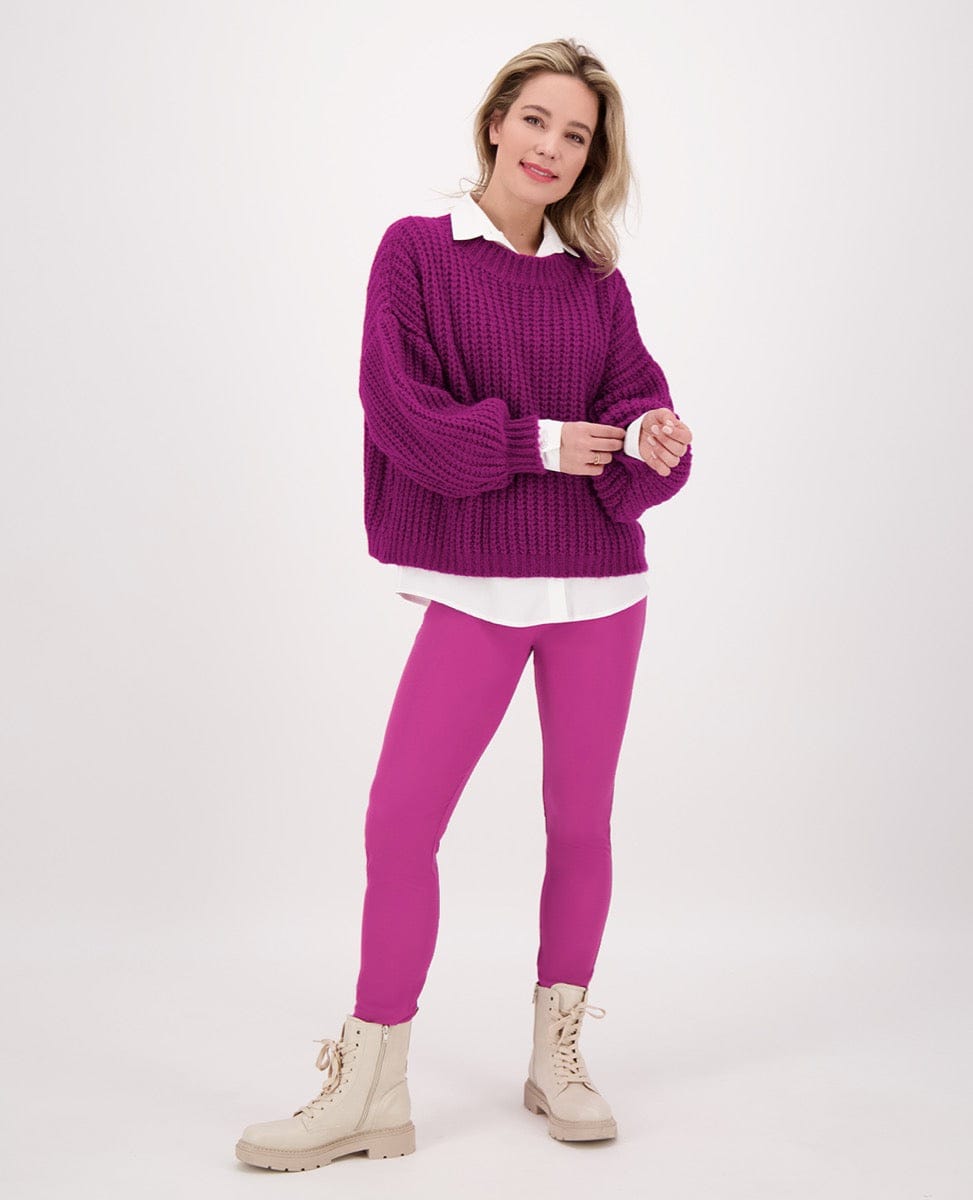 Je m'appelle Tops Pull Chunky | Dark Berry
