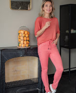 Je m'appelle Broeken Pant Jogg Denim | Bright Coral