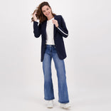Je m'appelle Broeken Dark Denim / XS / Regular Pant Flare Superstretch Denim | Dark Denim