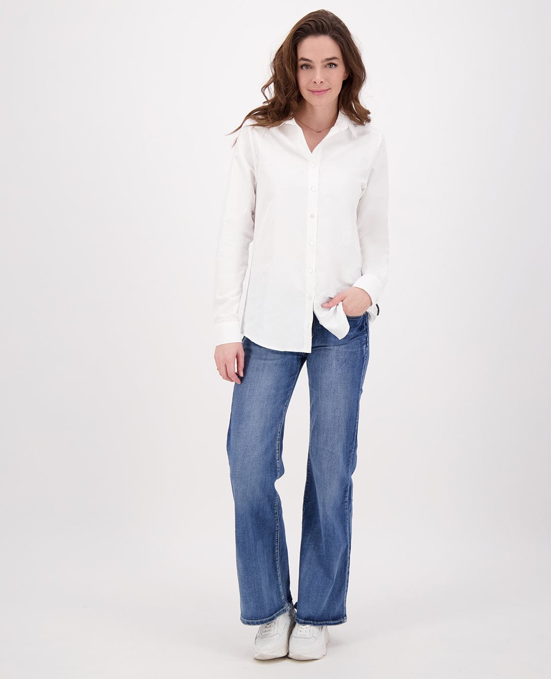 Je m'appelle Broeken Pant Flare Superstretch Denim | Dark Denim