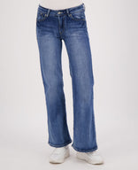 Je m'appelle Broeken Pant Flare Superstretch Denim | Dark Denim
