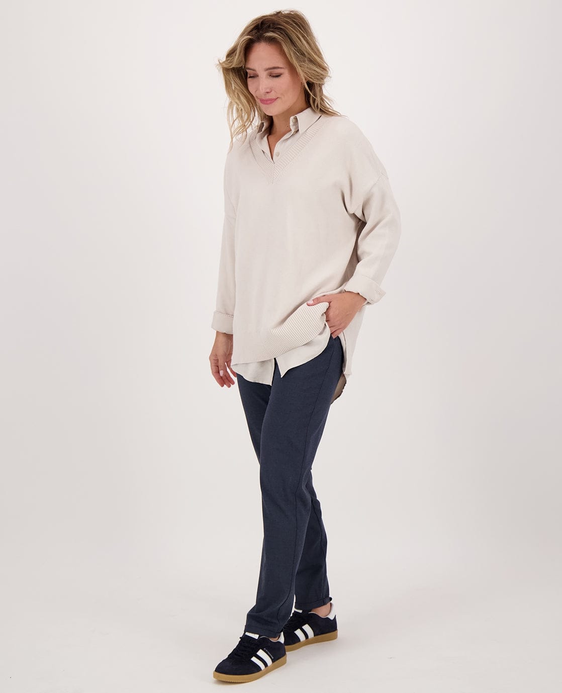 Je m'appelle Tops Pull Longue | Beige